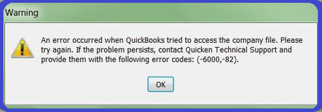 Quickbooks Error 6000 82
